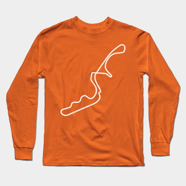 Suzuka Circuit [outline] Long Sleeve T-Shirt by sednoid